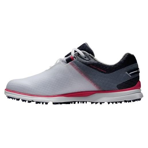 FootJoy pro|sl sport, scarpe da golf donna, bianco nero borgogna, 40 eu