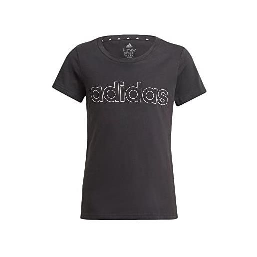 adidas g lin t, t-shirt (manica corta) ragazze, black/white, 1314