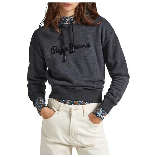 Pepe Jeans nanette hoodie, maglia di tuta donna, blu (dulwich), s