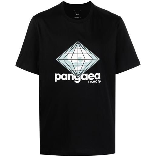 OAMC t-shirt girocollo con stampa grafica - nero