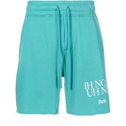 Ih Nom Uh Nit shorts sportivi con stampa - verde