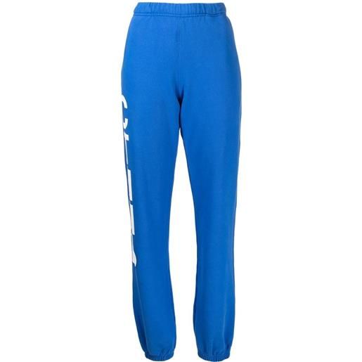 Heron Preston pantaloni sportivi con stampa - blu