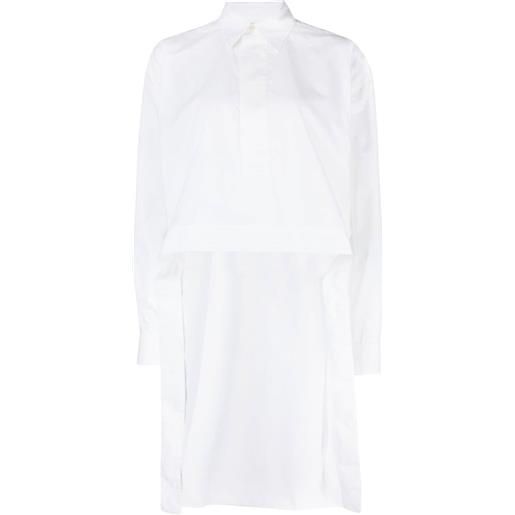 Plan C camicia asimmetrica - bianco