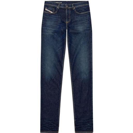 Diesel 2023 d-finitive low-rise tapered jeans - blu