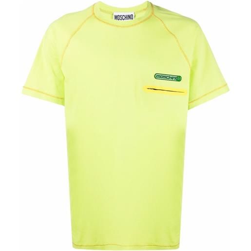 Moschino t-shirt con applicazione - verde