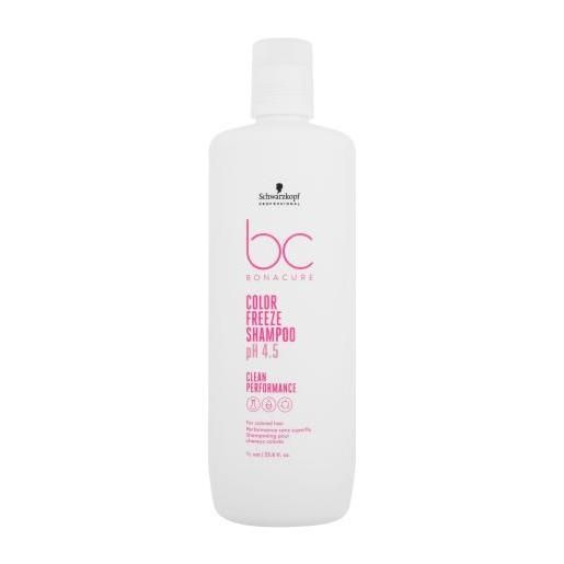 Schwarzkopf Professional bc bonacure color freeze ph 4.5 shampoo 1000 ml shampoo delicato per capelli colorati per donna
