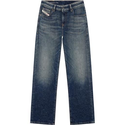 Diesel d-reggy 1999 mid-rise straight-leg jeans - blu