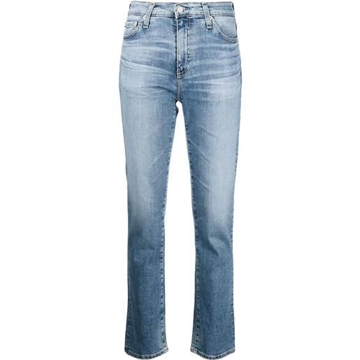 AG Jeans jeans slim a vita alta mari - blu