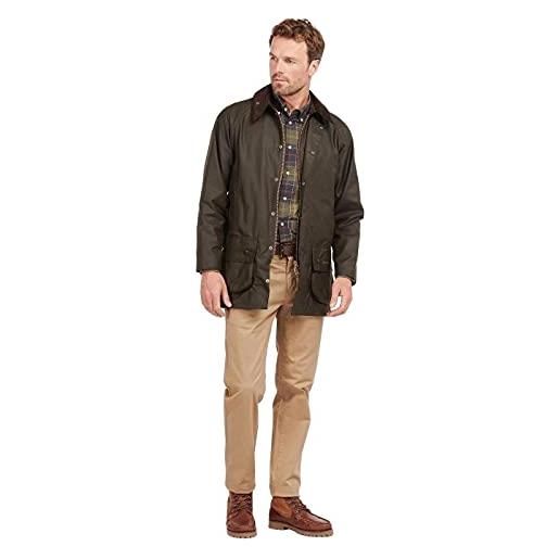 Barbour classic beaufort - giacca cerata da uomo, oliva, 52