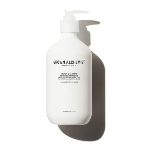 Grown Alchemist detox shampoo i trattamento develenamento dei capelli i 500 ml i donna e uomo i vegan i bio certificato