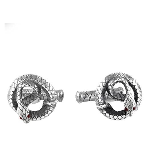 Montblanc gemelli cufflinks_coilserpent_silver 126495 marca, única, metalli non preziosi, nessuna pietra preziosa