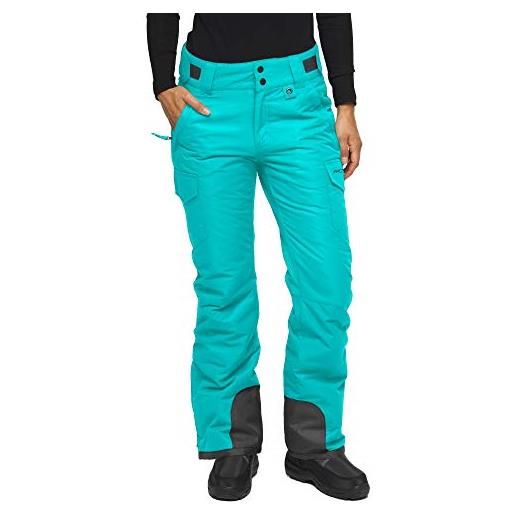 ARCTIX snow sports insulated cargo pants, pantaloni da neve donna, bluebird, small (4-6) regular