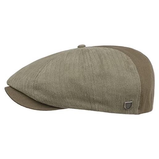 BRIXTON coppola brood cotton twotone cappello piatto cap 54 cm - oliva