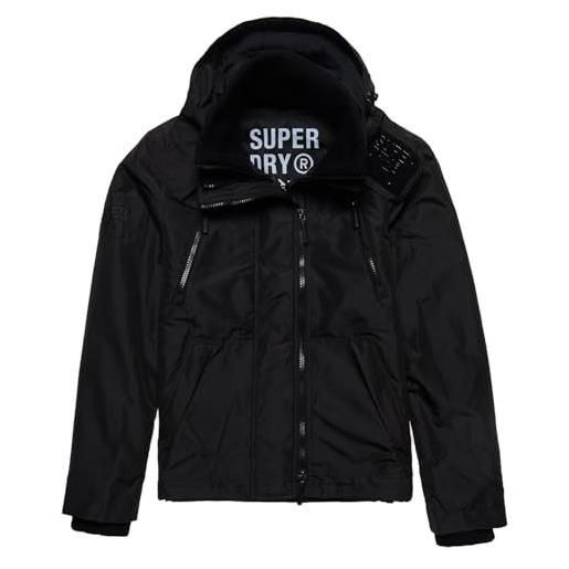 Superdry mountain windcheater giacca, black, xl uomo