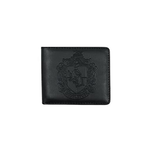 BB Designs Ltd, harry potter - portafoglio in pu con stampa a rilievo, nero