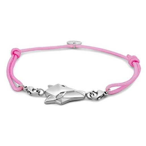 Akitsune bracciale aeterna da donna | element charm bangle elementi intercambiabili - argento volpe - rosa