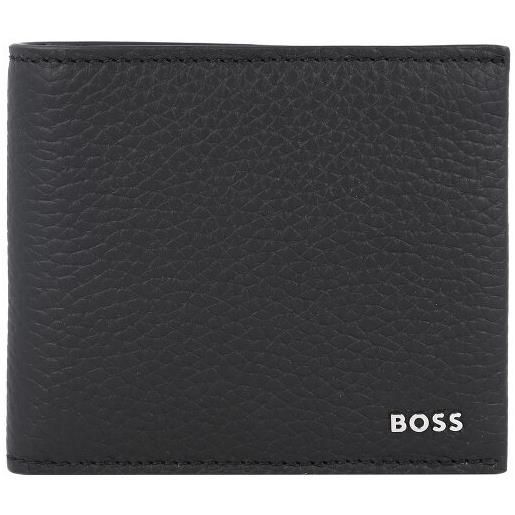 Boss crosstown portafoglio pelle 12 cm nero