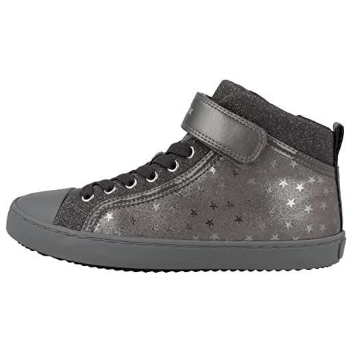 Geox j kalispera girl, sneakers bambine e ragazze, grigio smoke grey, 37 eu