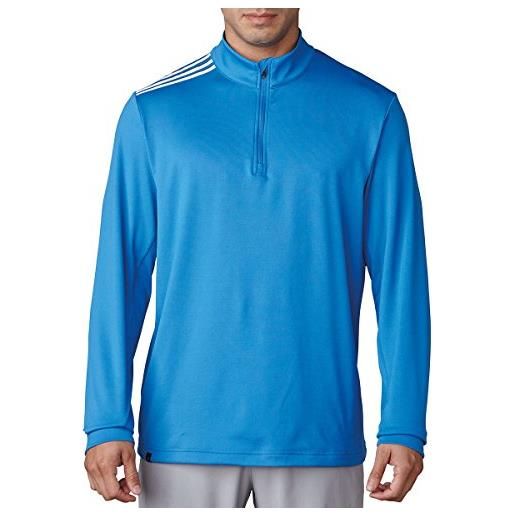 adidas 3 stripes french terry crestable bc2360 giacca con zip da golf, uomo, uomo, 3 stripes french terry crestable bc2360, blu, s