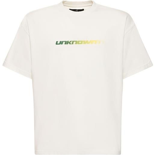 UNKNOWN t-shirt in cotone con logo