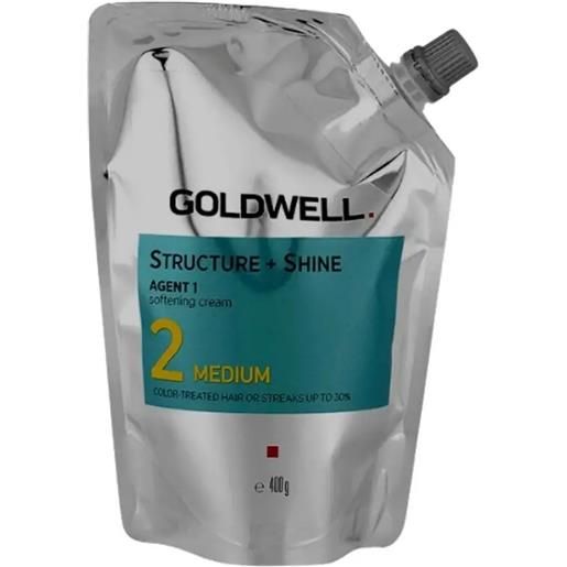 GOLDWELL structure+ shine agent 1 softening cream 2 400gr