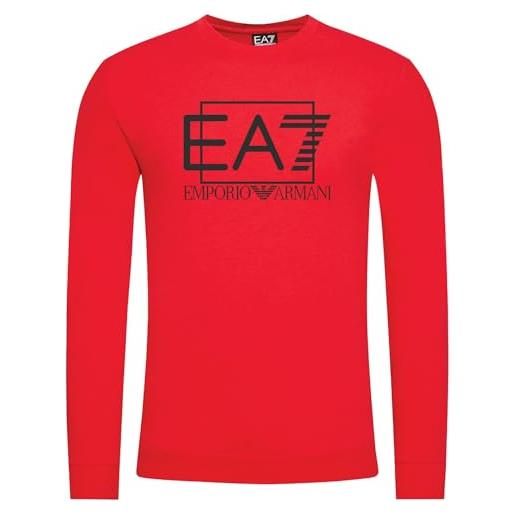 Emporio Armani felpa sweatshirt uomo ea7 3rpm60 pj05z (rosso, l)
