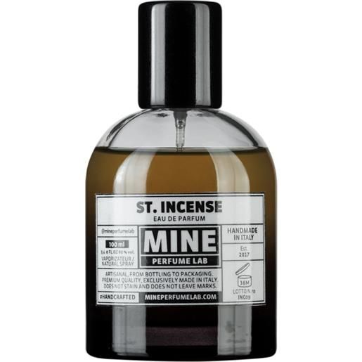 Mine perfume lab st. Incense eau de parfum 100 ml