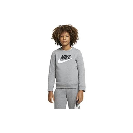 Nike sportswear club fleece maglia di tuta, black, xs ragazzi