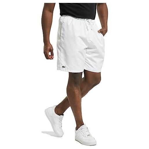 Lacoste sport pantaloncini uomo, bianco (white), l (taglia produttore: 5)