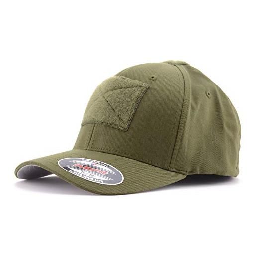 LA PATCHERIA cappellino uomo con visiera flexfit per softair, berretto militare tattico, cappello donna e ragazzo unisex trucker resistente - LA PATCHERIA - con velcro® nero - (l/xl)