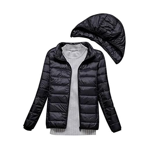 Fulidngzg giacca donna elegante trekking invernale autunno corto piumini jacket taglie forti giacca outdoor leggero piumino curvy trapuntata giubbino antivento comode