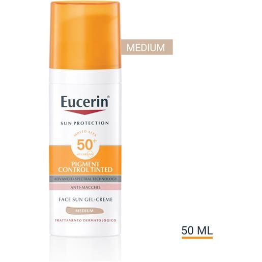 Eucerin sun pigment control tinted gel-crème with spf50+ medium
