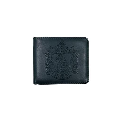 BB Designs Ltd portafoglio hp/harry potter in rilievo serpeverde pu, nero , casual