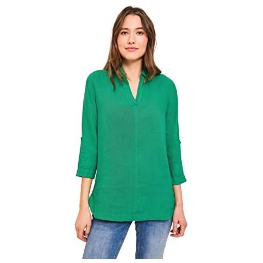 Cecil b343754 blusa in lino, trifoglio verde, l da donna