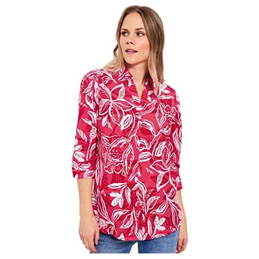 Cecil b343754 blusa di lino, rosso fragola, l donna