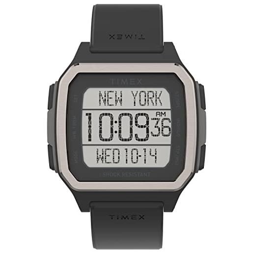 Timex orologio digitale quarzo uomini con cinturino in silicone tw5m29000