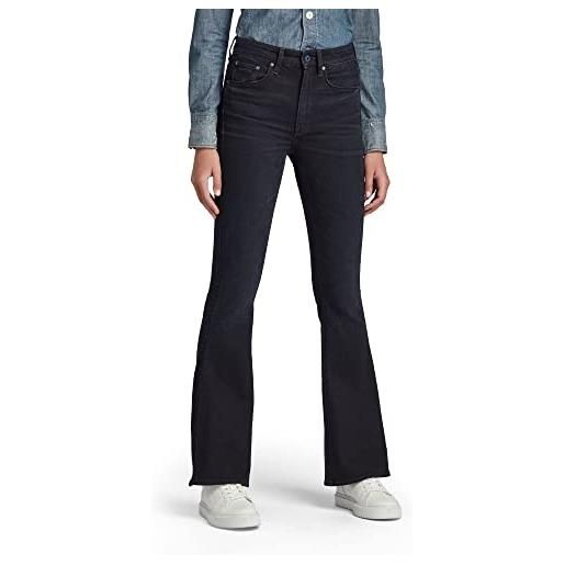 G-STAR RAW women's 3301 high flare jeans, blu (worn in deep water d01541-c830-c596), 31w / 32l