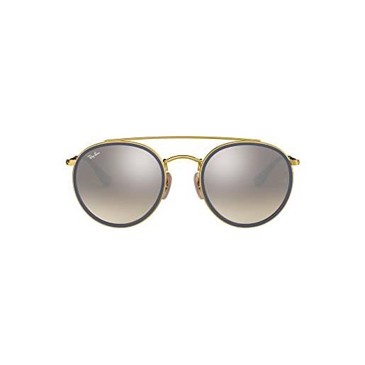 Ray-Ban 0rb3647n occhiali da sole, oro (gold/blue), 51 unisex-adulto