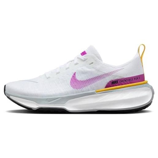 Nike invincibile, scarpe per jogging su strada donna, bianco vivido viola vivid sulfu, 36.5 eu