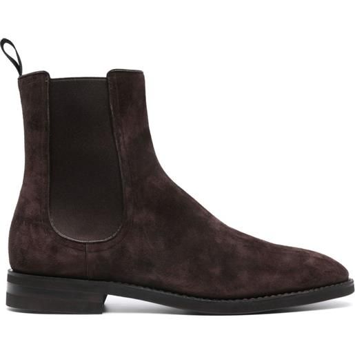 Bally 30mm suede ankle boots - marrone