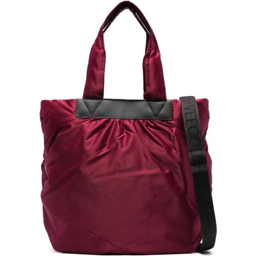 VeeCollective borsa tote caba grande con ruches - viola