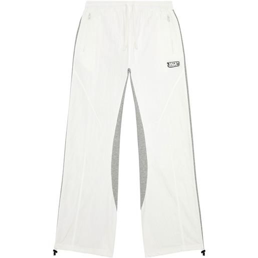 Diesel pantaloni sportivi con applicazione p-berto - bianco