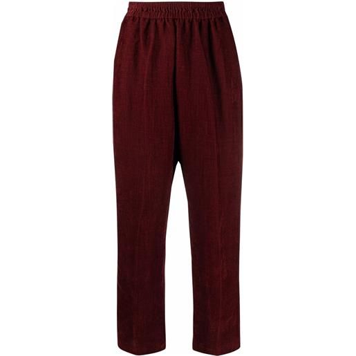 Forte Forte pantaloni con vita elasticizzata - rosso