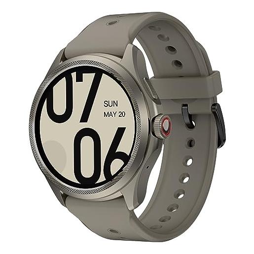 Ticwatch pro 5 smartwatch supported snapdragon w5+ gen 1 wear os smart watch 80 ore batteria salute monitoraggio fitness nfc gps integrato resistenza all'acqua 5atm, compatibile solo con android