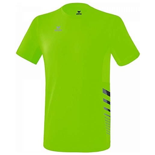 Erima t-shirt running race line 2.0 t-shirt, uomo, green gecko, xl