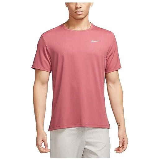 Nike miler, t-shirt uomo, adobe/reflective silv, m