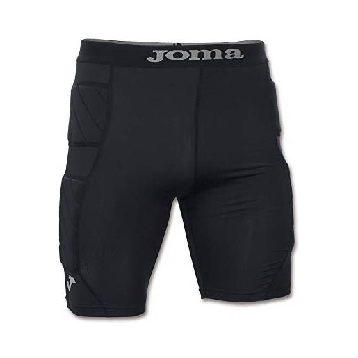 Joma , protect pantaloni interni con protezioni portiere uomo, nero l-xl