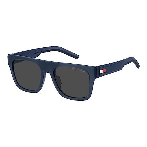 Tommy hilfiger th 1976/s sunglasses, blu opaco, 52 uomo