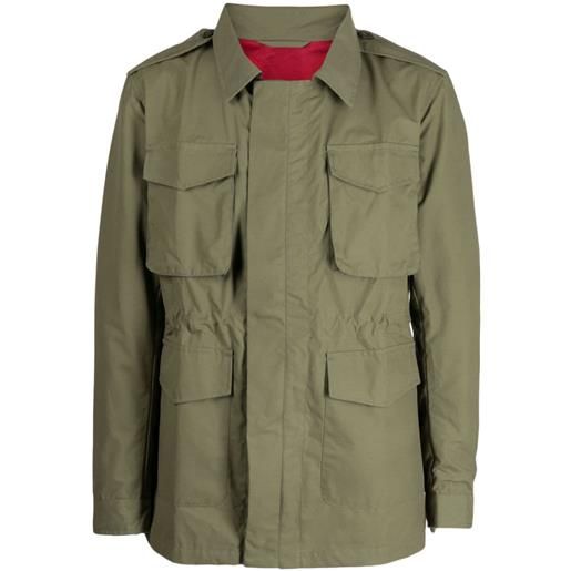 Leathersmith of London giacca in stile militare - verde