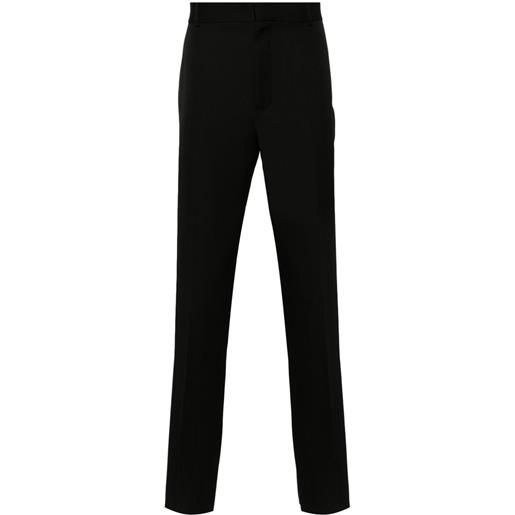 Alexander McQueen pantaloni a sigaretta sartoriali - nero